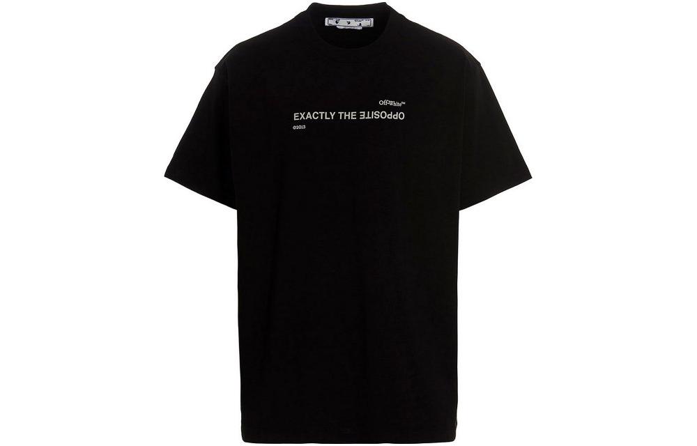 

Футболка мужская Off-White Slogan-print, синий