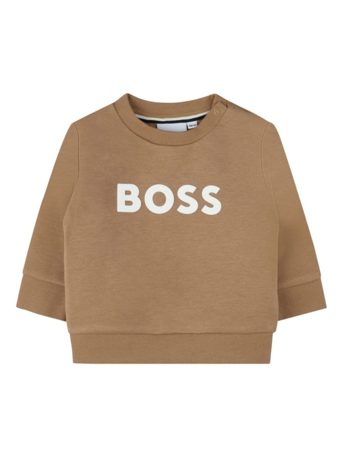 

BOSS Kidswear толстовка с логотипом, коричневый