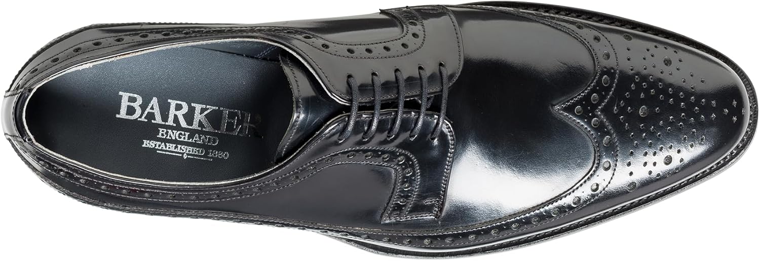 BARKER Woodbridge Men’s Oxford Brogue Shoes - Handmade Dress Shoes for Business, Formal & Professional Wear, черный — фото 4
