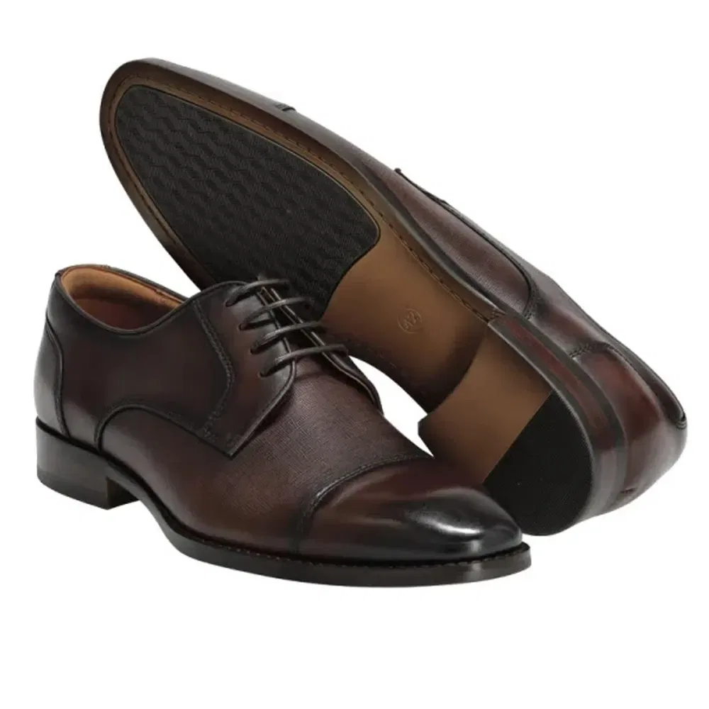 Туфли Oxfords из натуральной кожи Mascot, темно-коричневый — фото 2