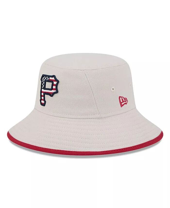 

Мужская панама цвета хаки Pittsburgh Pirates 2024 Четвертого июля New Era