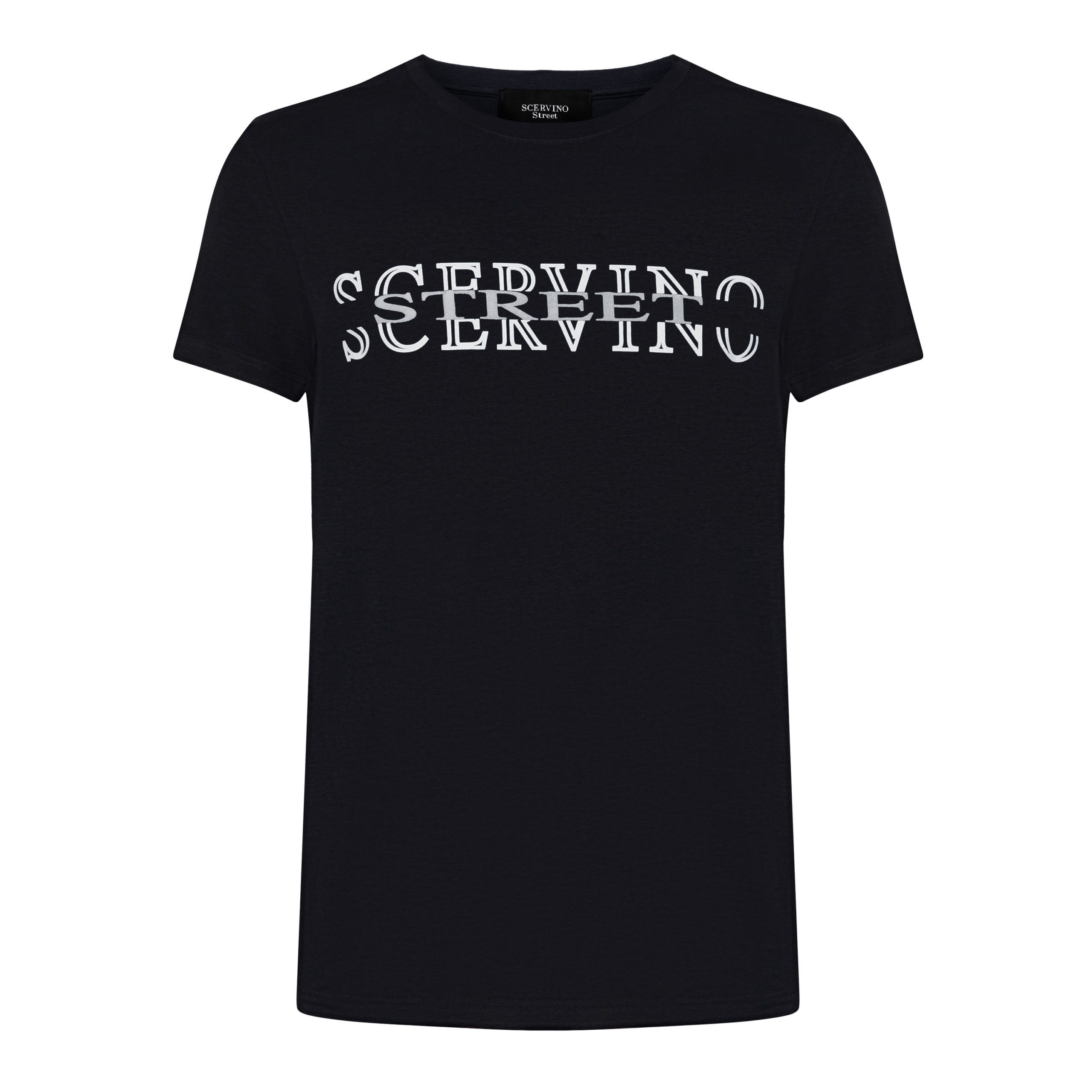 

Черная хлопковая мужская футболка Ermanno Scervino