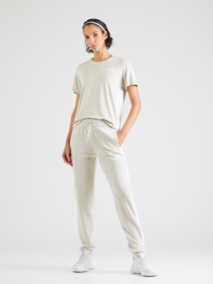 Зауженные тренировочные брюки ADIDAS SPORTSWEAR Essentials, бежевый — фото 4