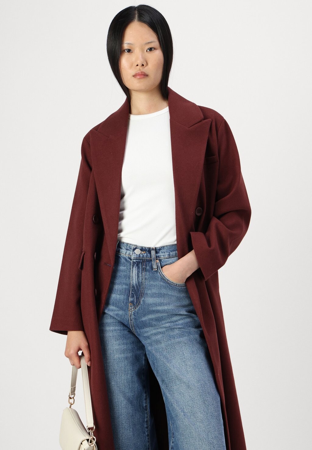 

Классическое пальто ONLAUGUSTA LIFE OVERSIZED COAT ONLY, бордовый