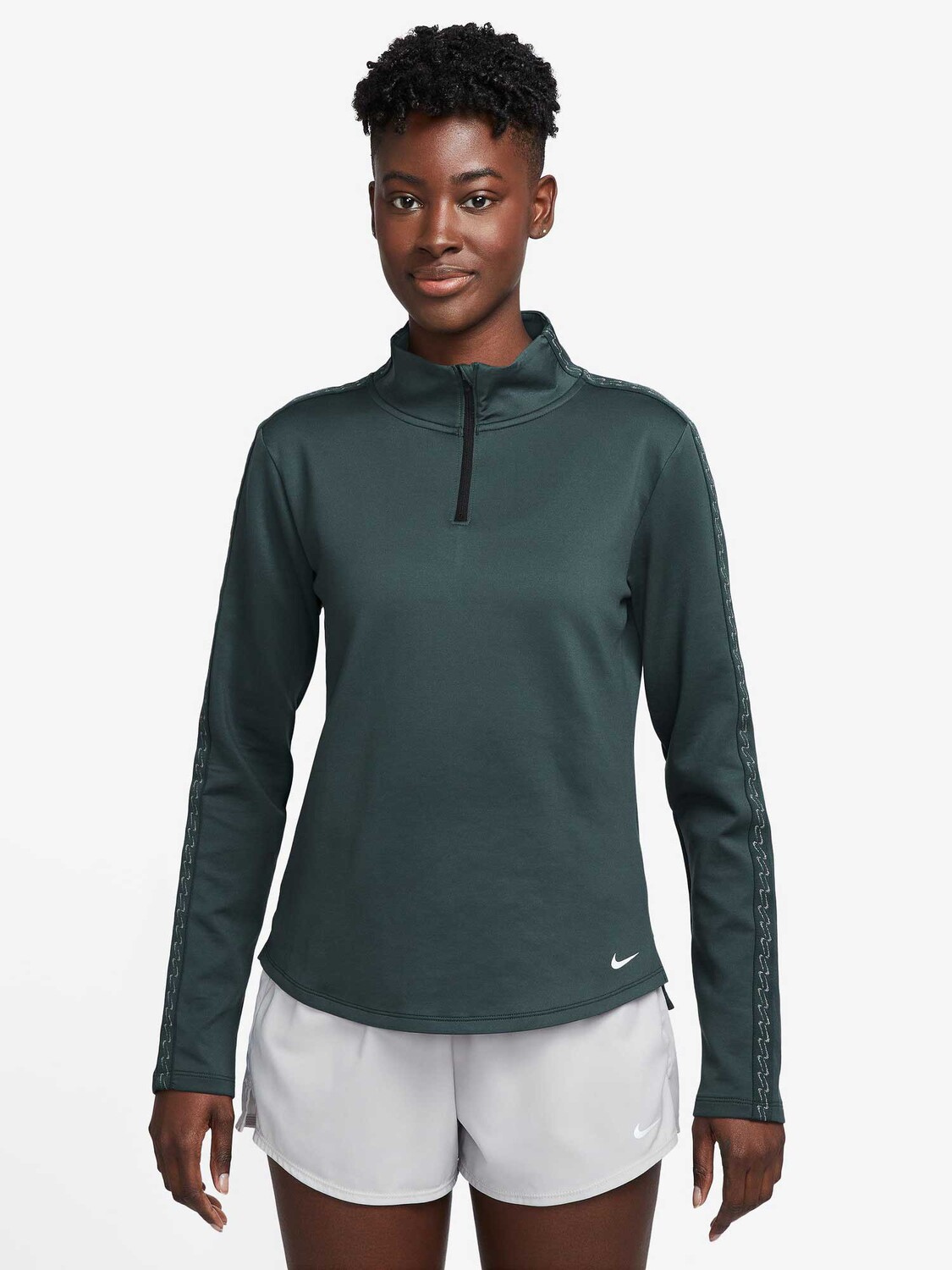 

Блуза Nike W NK ONE TF HZ TOP NVTY, зеленый