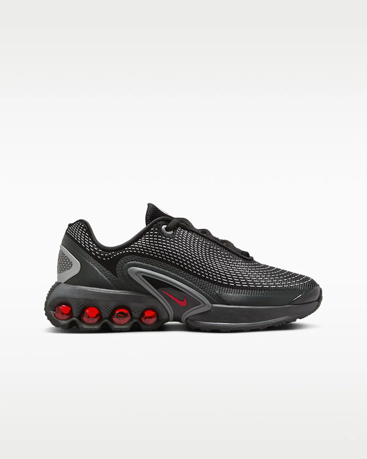 Кроссовки Nike Air Max Dn для старших детей, Black/Black/Metallic Silver/University Red — фото 3