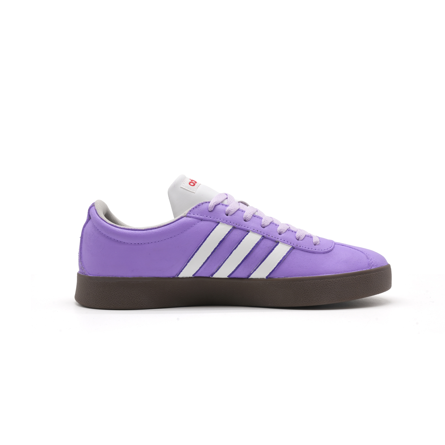 Adidas VL COURT 20 Кожаные низкие скейтбордистские кроссовки унисекс, фиолетовые — фото 3