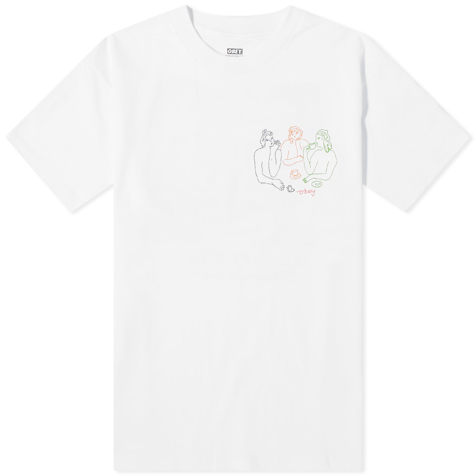 

Футболка Obey Cup Of Tea T-Shirt, белый