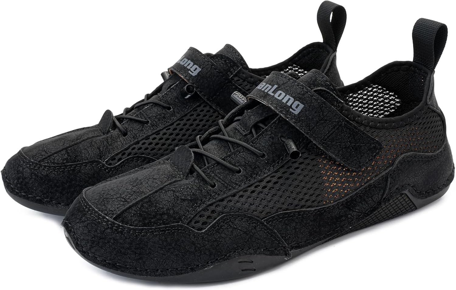 

Мужские итальянские кроссовки AIVYFAJA, выполненные вручную, с дышащей сеткой, кожаной застежкой-липучкой, без шнурков, нескользящие, быстро сохнущие водные туфли для комфорта, повседневной носки, легкие для вождения и активного отдыха на улице,...