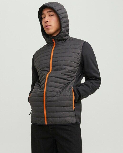 

Мужская куртка с капюшоном Jack & Jones, темно-серый