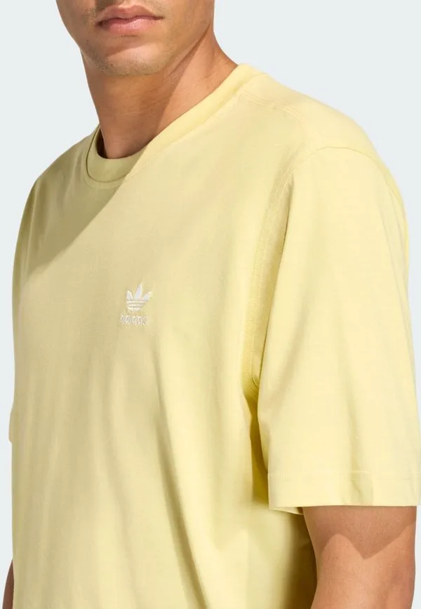 Оригинальная базовая свободная футболка. Adidas Originals, Powder Yellow — фото 4
