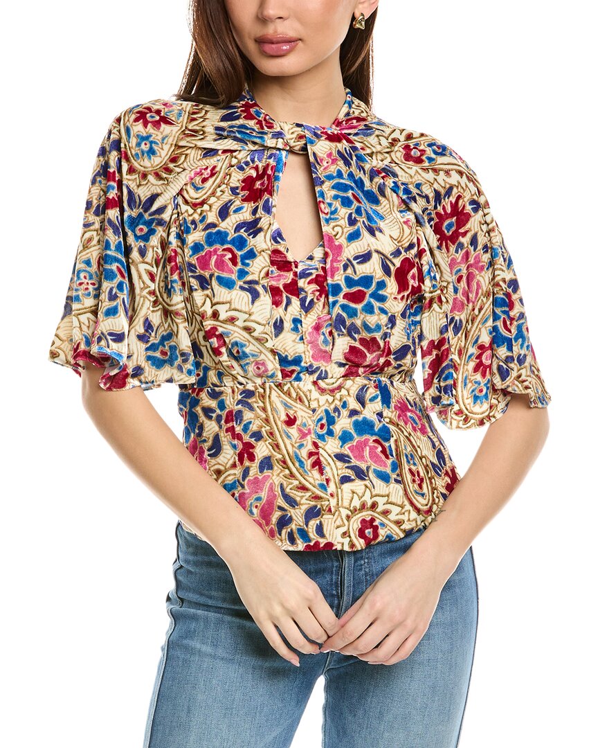 

Блузка Isabel Marant E'toile Mucio из смесового шелка Isabel Marant Étoile, бежевый