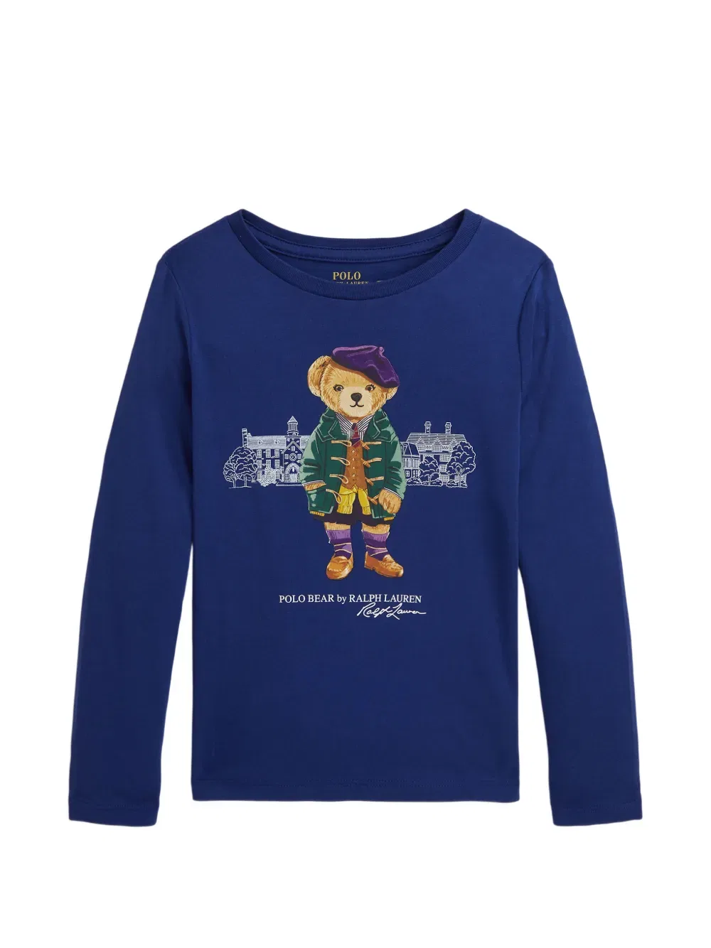 Футболка с логотипом Polo Ralph Lauren Kids, синий