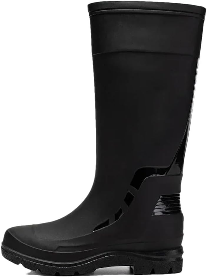 

Мужские противоскользящие резиновые сапоги Мужская водонепроницаемая обувь для рыбалки Износостойкая рабочая обувь для повара Высокие резиновые сапоги Generic, черный