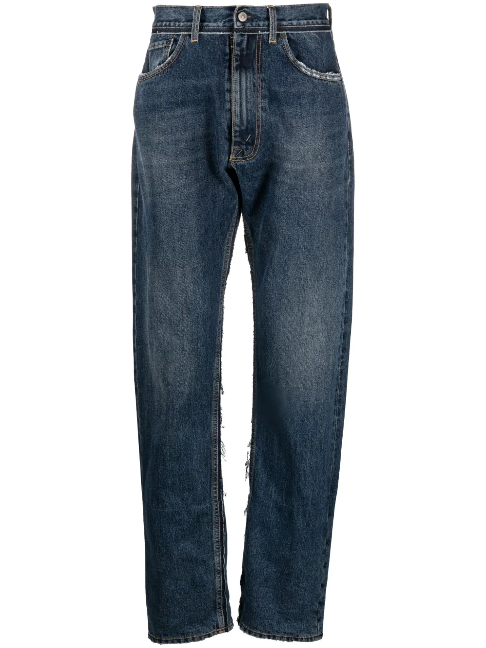 

Зауженные джинсы из коллаборации с Pendleton MAISON MARGIELA, синий