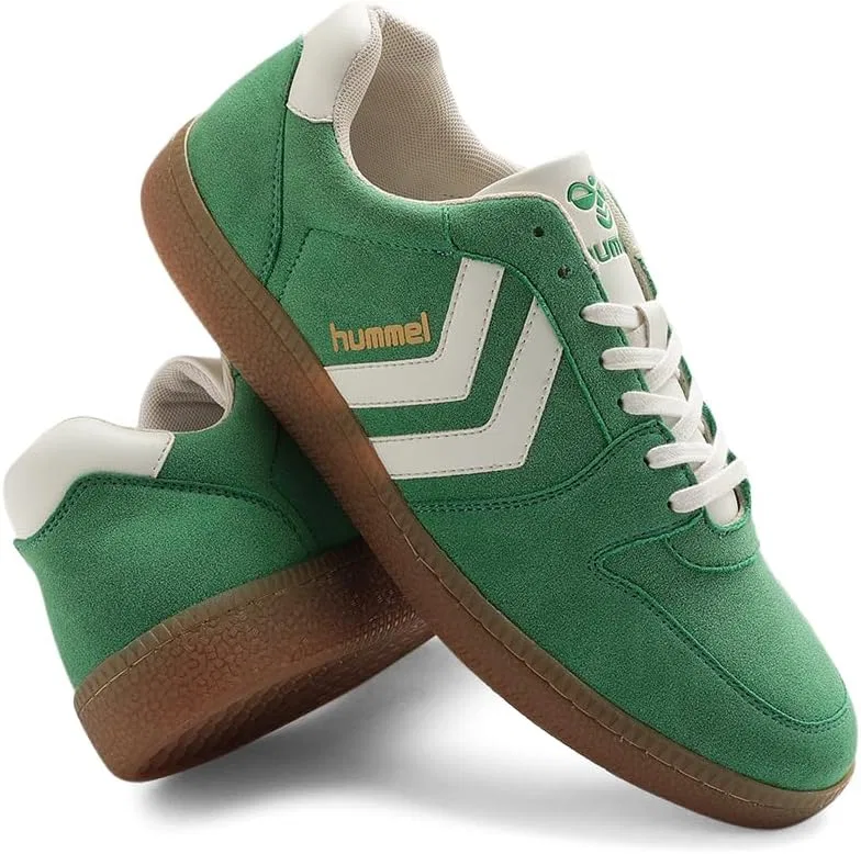 Мужские повседневные замшевые кроссовки Hummel Classic Verve. Легкая синтетическая замша. Повышенный комфорт. Мягкая стелька и нескользящая поверхность. Подходят для работы и отдыха, Green And White