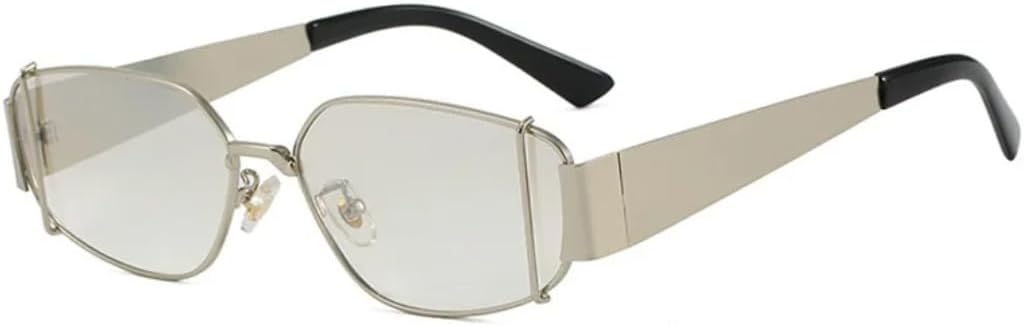 

Солнцезащитные очки с защитой от УФ-излучения UV400 | Металлическая оправа в стиле панк | Линзы конфетных цветов | Для женщин и мужчин | Для занятий спортом на открытом воздухе и вождения DSVIGF, White Silvery