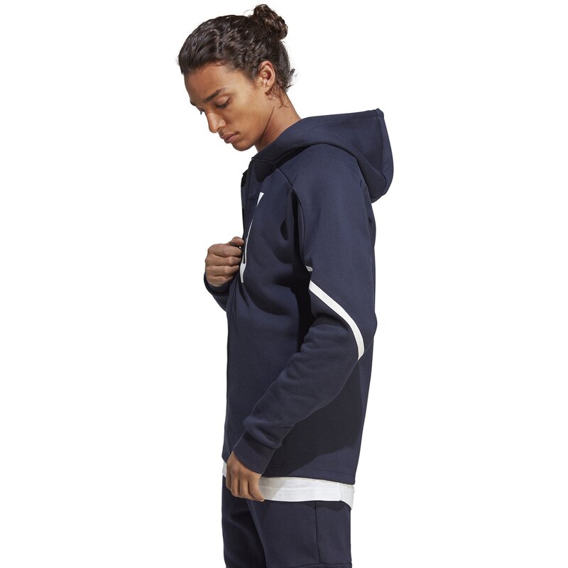 Hooded sweatshirt m d4gmdy fzhd Adidas, цвет legink — фото 2