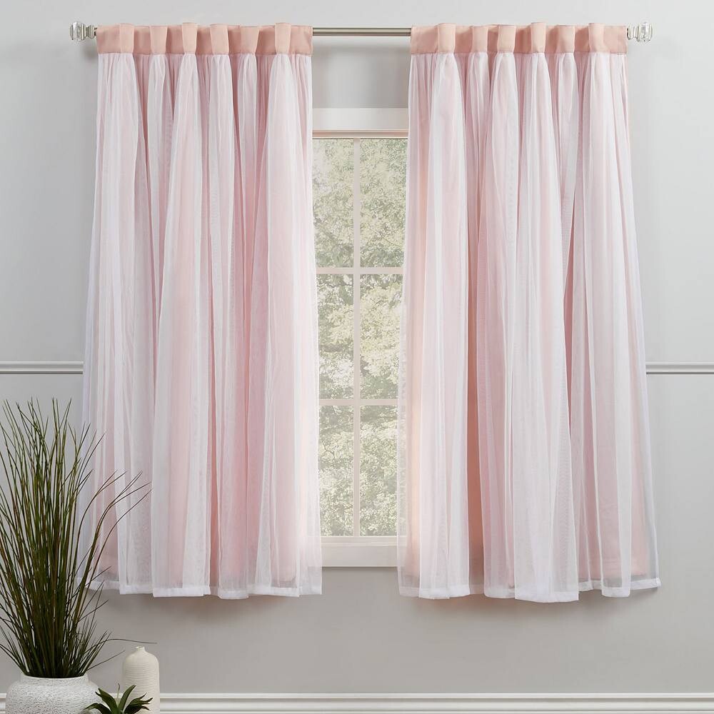 

Эксклюзивные домашние плотные оконные шторы Catarina из 2 слоев Exclusive Home, цвет Rose Blush