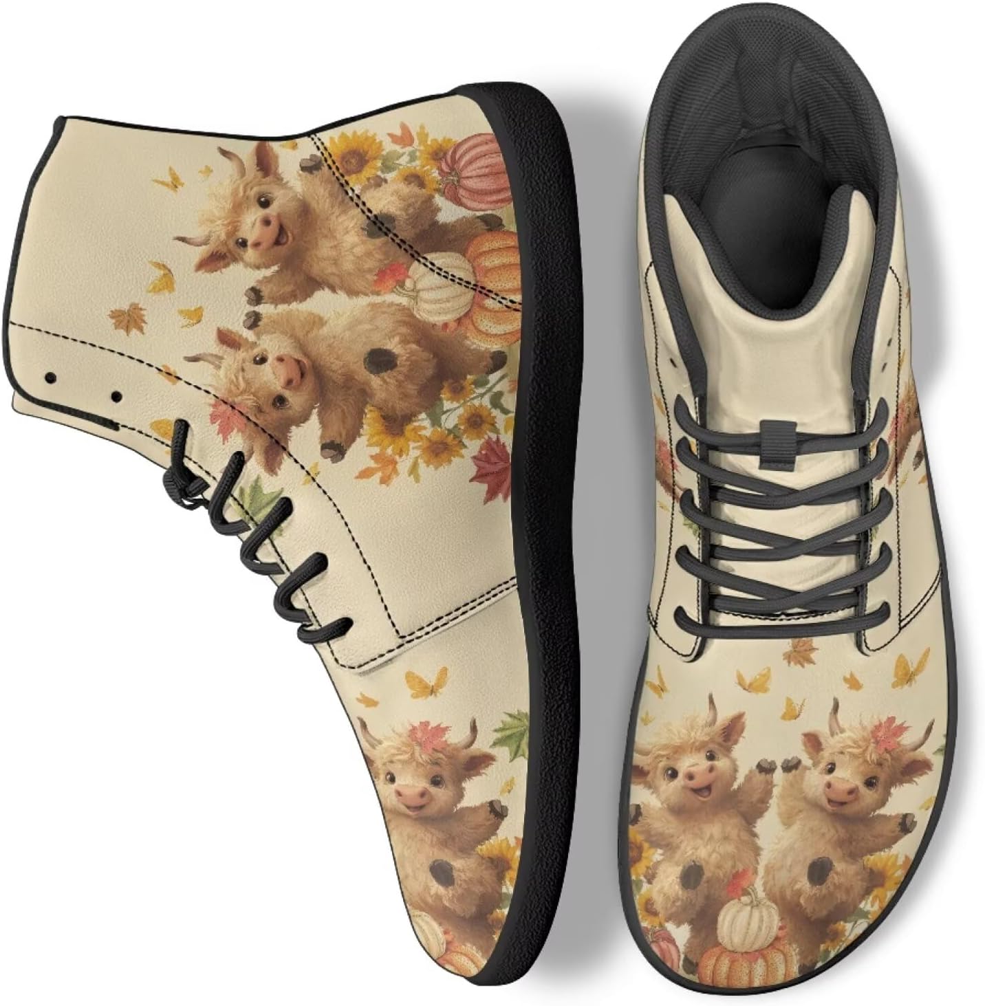 

Кроссовки на высокой подошве с животным принтом, повседневная обувь для офиса, нескользящие спортивные кроссовки для женщин и мужчин Ecaestolph, коричневый