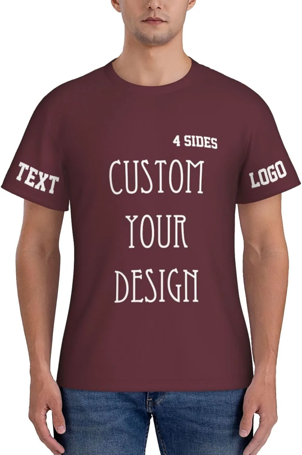 

Футболка Custom T Shirts 4-Side Printable с логотипом