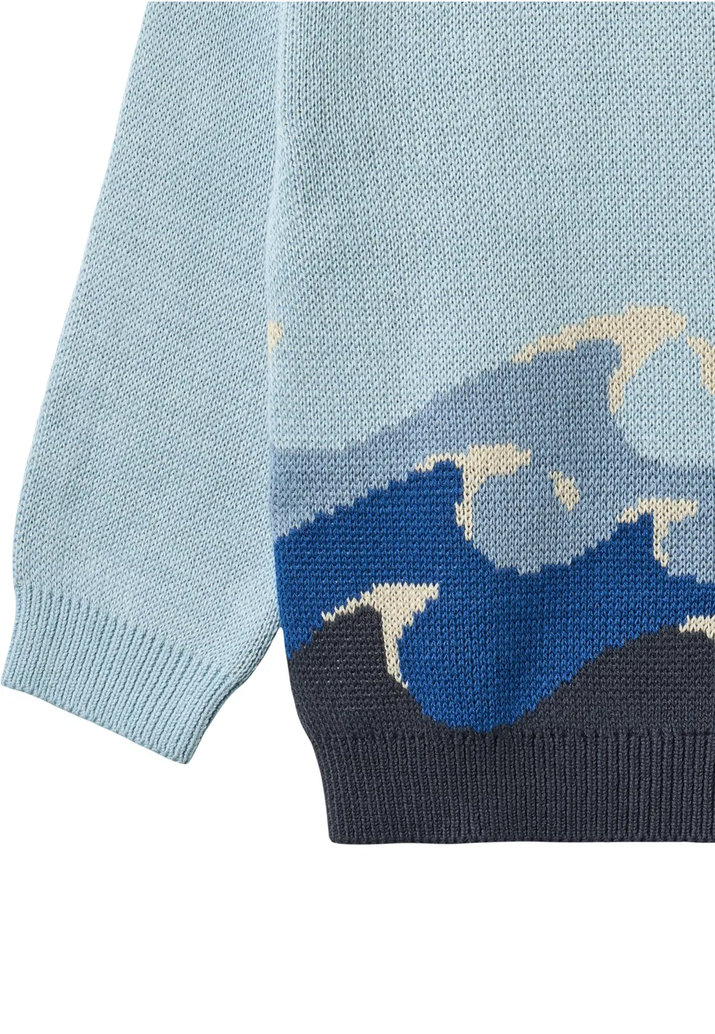 Свитер 'Knud' Wheat, Blue/Marine Blue/Azure/Opal — фото 3