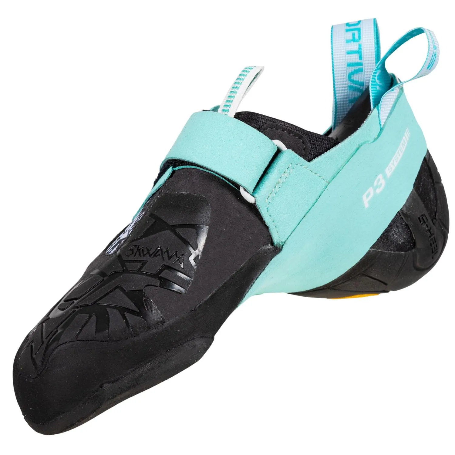 Женские скальные туфли Skwama Vegan La Sportiva, Carbon/Turquoise — фото 3