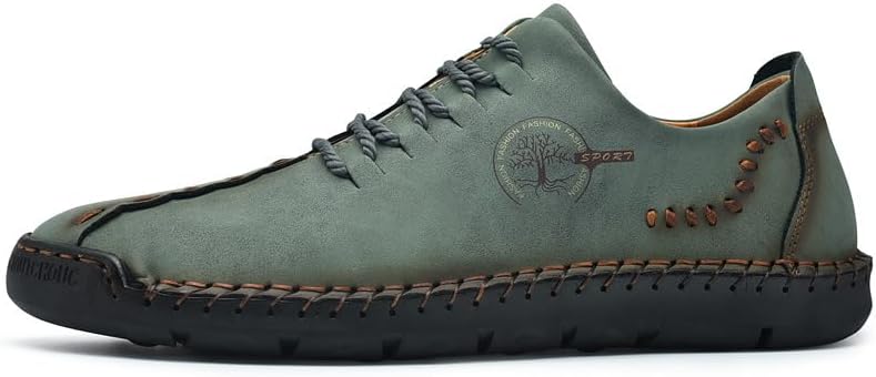 

Мужские повседневные туфли-оксфорды, деловые и формальные кроссовки дерби. Мужские туфли-оксфорды на кожаной подкладке Hhhchpm, темно-зеленый