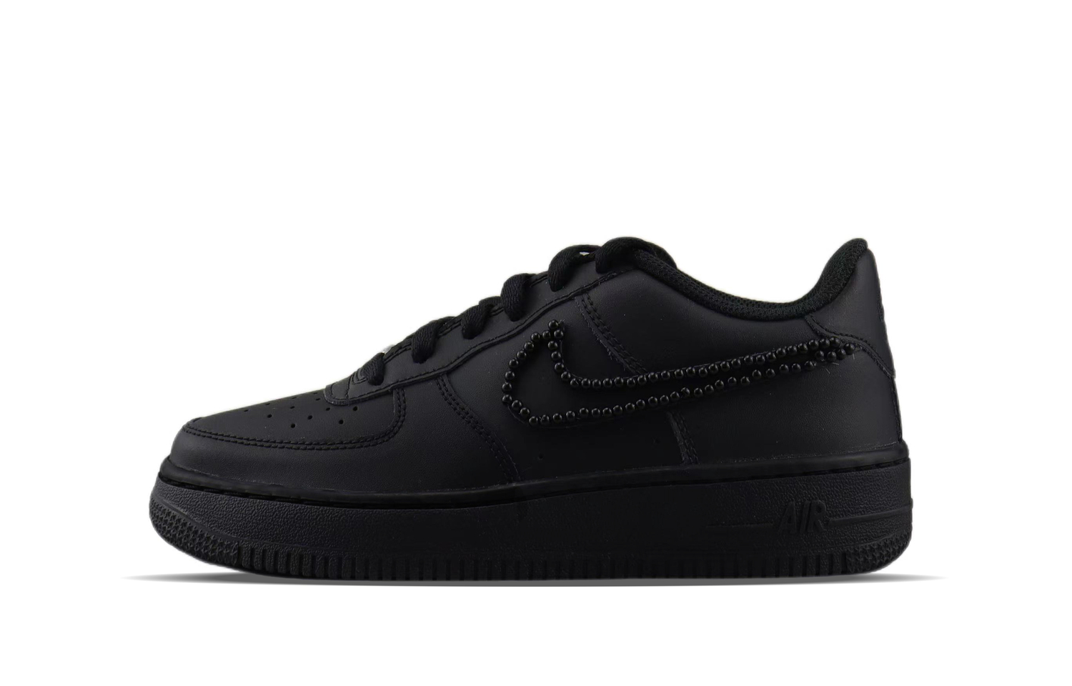 

Nike Детские скейтбордистские кроссовки Air Force 1 с противоскользящей и износостойкой подошвой, черные и белые, для подростков