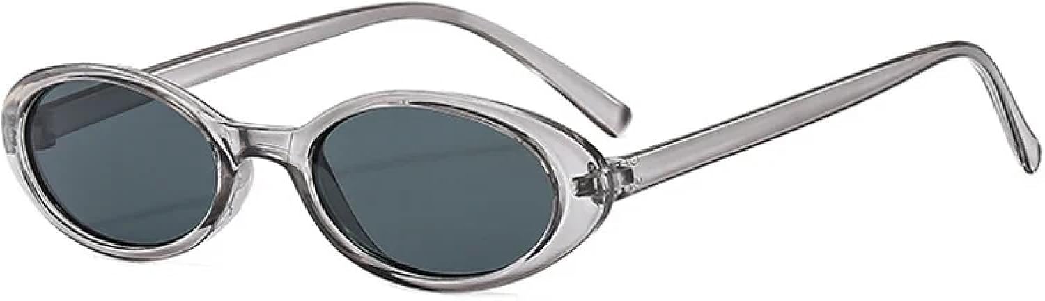 

Солнцезащитные очки с защитой от УФ-излучения UV400 | Овальная оправа, конфетный цвет | для женщин и мужчин, для занятий спортом на открытом воздухе и вождения DSVIGF, Gray-black