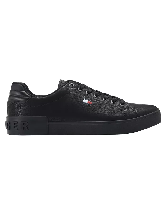 Мужские кроссовки Rezz на шнуровке с низким верхом Tommy Hilfiger, черный — фото 2