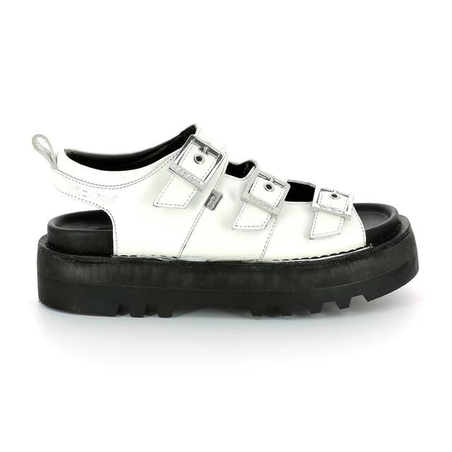 

Kicker knox lo женское/черные сандалии Kickers, белый