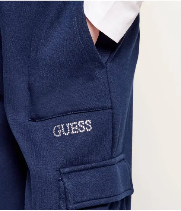 Спортивные штаны flare fit Guess, темно-синий — фото 4