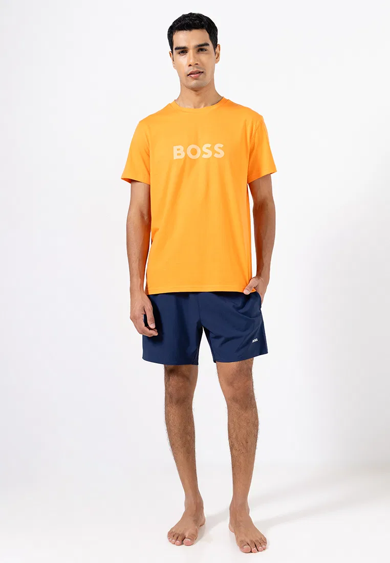 Шорты, хлопок, Tio BOSS Bodywear, темно-синий — фото 4