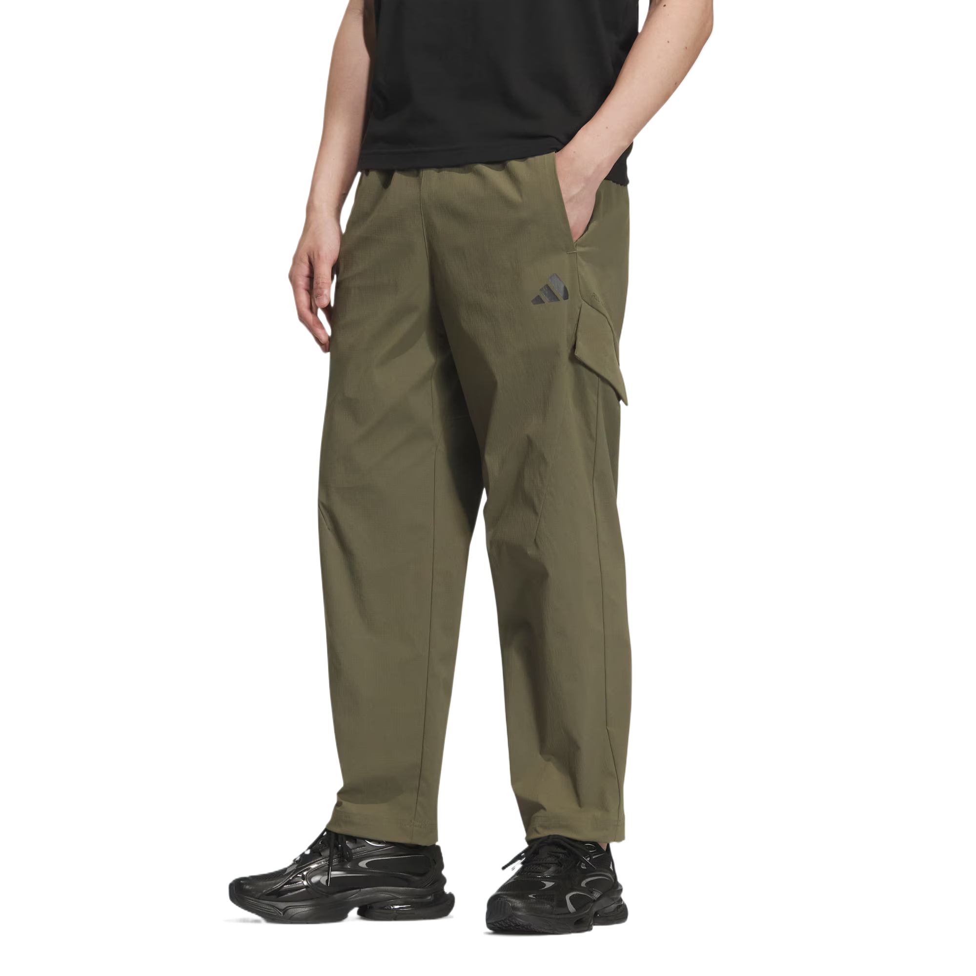 Adidas Повседневные брюки мужские Strata Olive Green — фото 3
