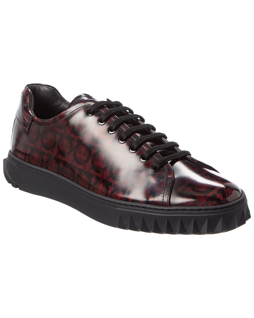 

Кроссовки Ferragamo Cube из кожи Salvatore Ferragamo, красный