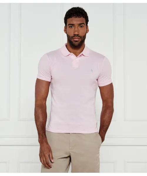 

Футболка поло Slim fit Polo Ralph Lauren, розовый