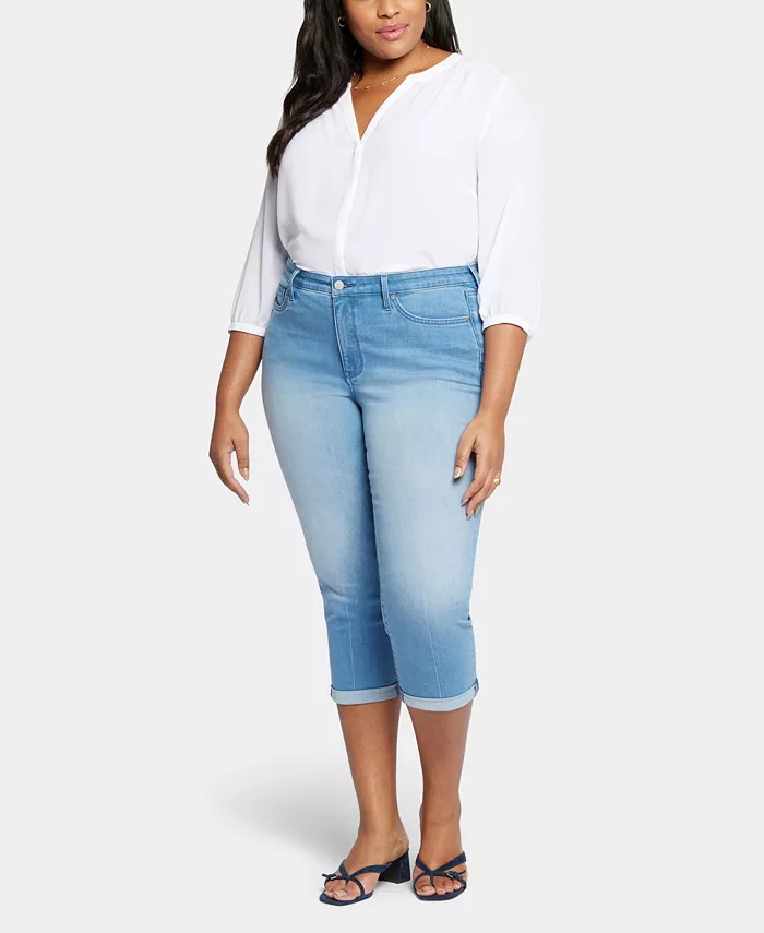 

Джинсы-капри Chloe Skinny размера Plus Size NYDJ, синий