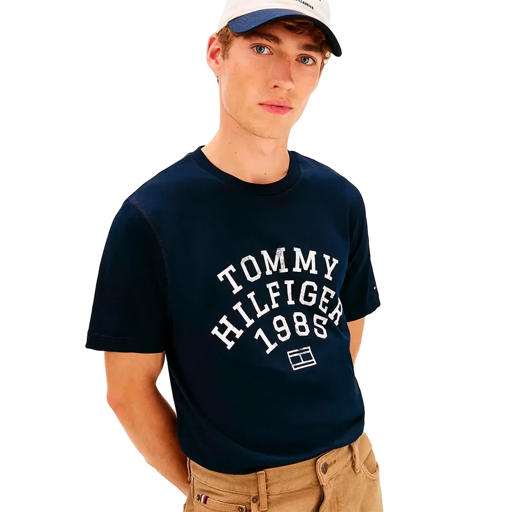 Футболка с коротким рукавом Tommy Hilfiger Arch, синий — фото 4