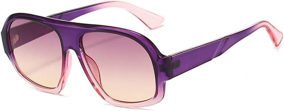 

Женские солнцезащитные очки в стиле панк с градиентной оправой, мужские с защитой от УФ-излучения UV400, для занятий спортом на открытом воздухе, бега и езды на велосипеде generic, Purple