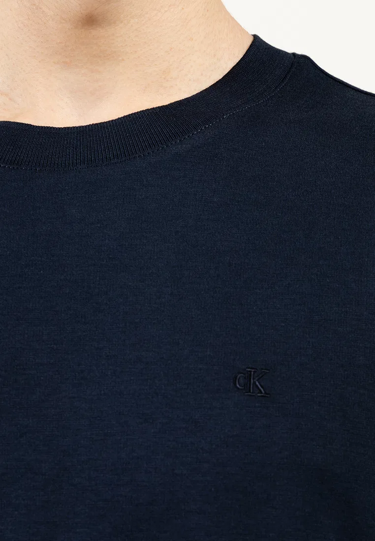 Футболка с коротким рукавом, хлопок, Calvin Klein Jeans, темный сапфир — фото 3