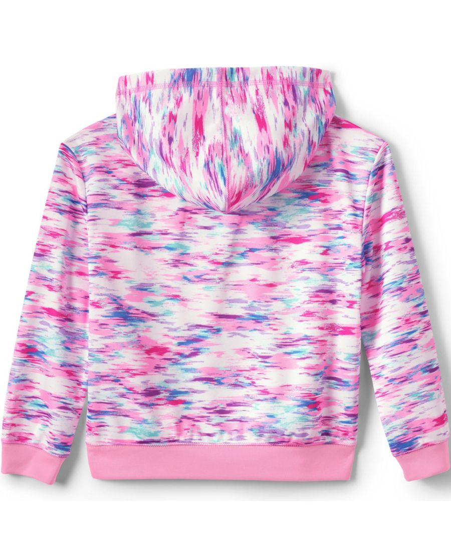 Детская спортивная толстовка с длинным рукавом Lands' End, Pink multi ikat — фото 2