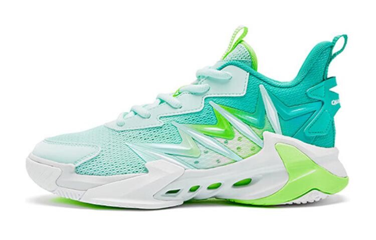 

Детские баскетбольные кроссовки GS Low-top Water-waved/resin-green Qiaodan, зеленый