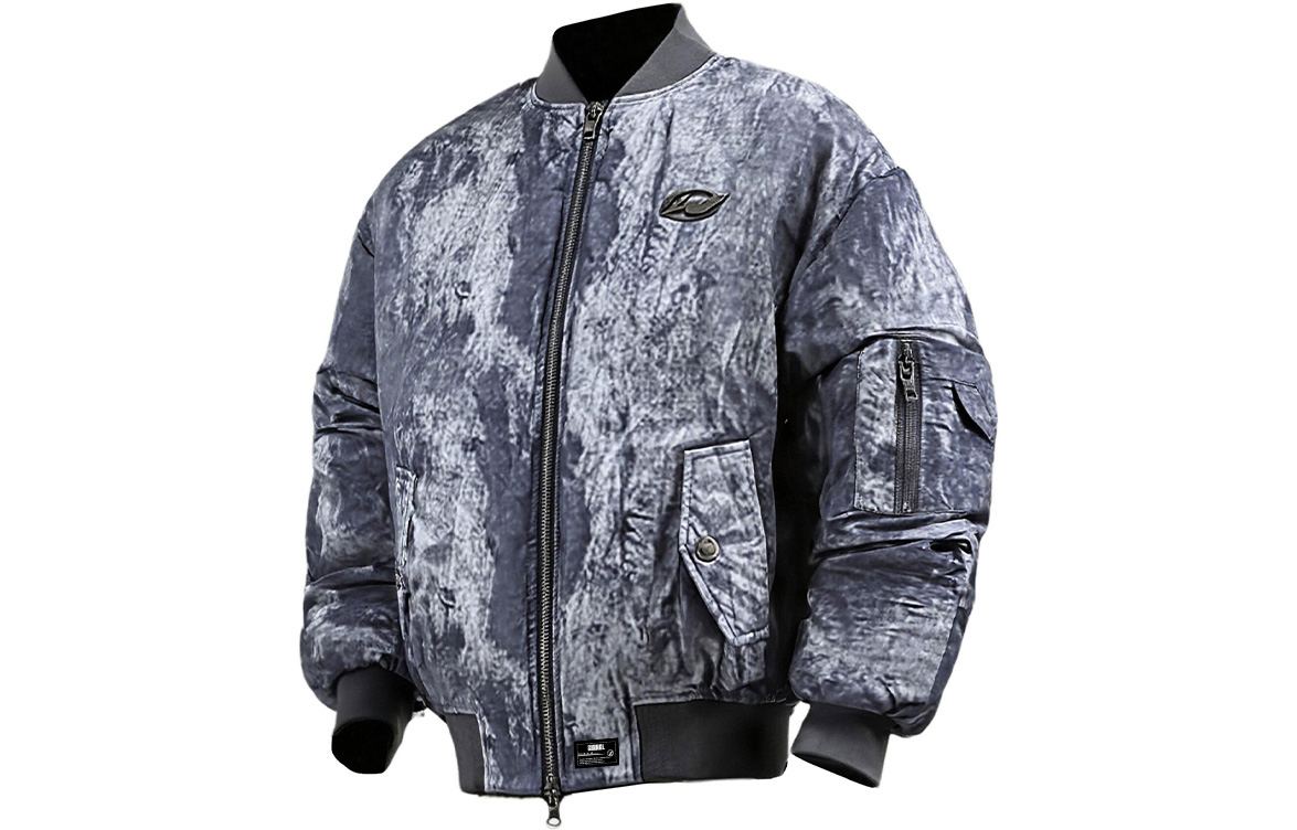 

ZIAREL Пуховик Unisex Gray [Removable Logo] с воротником стойкой утепленный