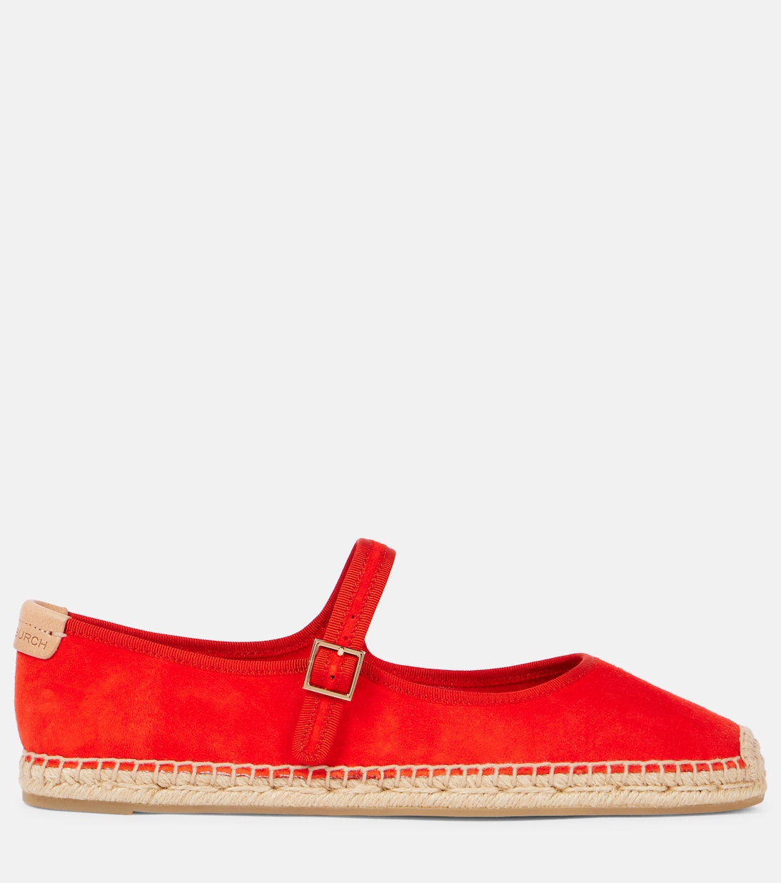 Замшевые балетки Mary Jane Tory Burch, Blazing Red / Blzng Red / Ntrl — фото 4