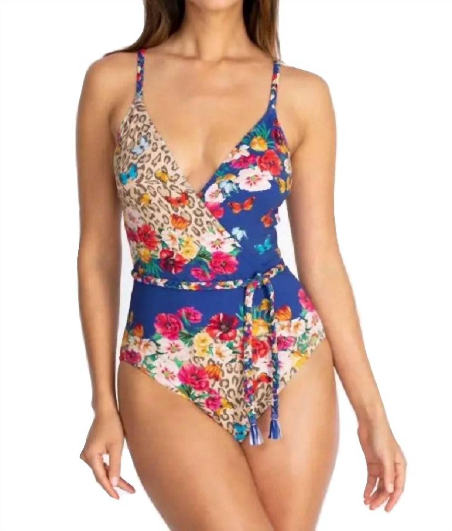 

Johnny Was Плетеная накидка «Флер» (одна штука, разноцветная)