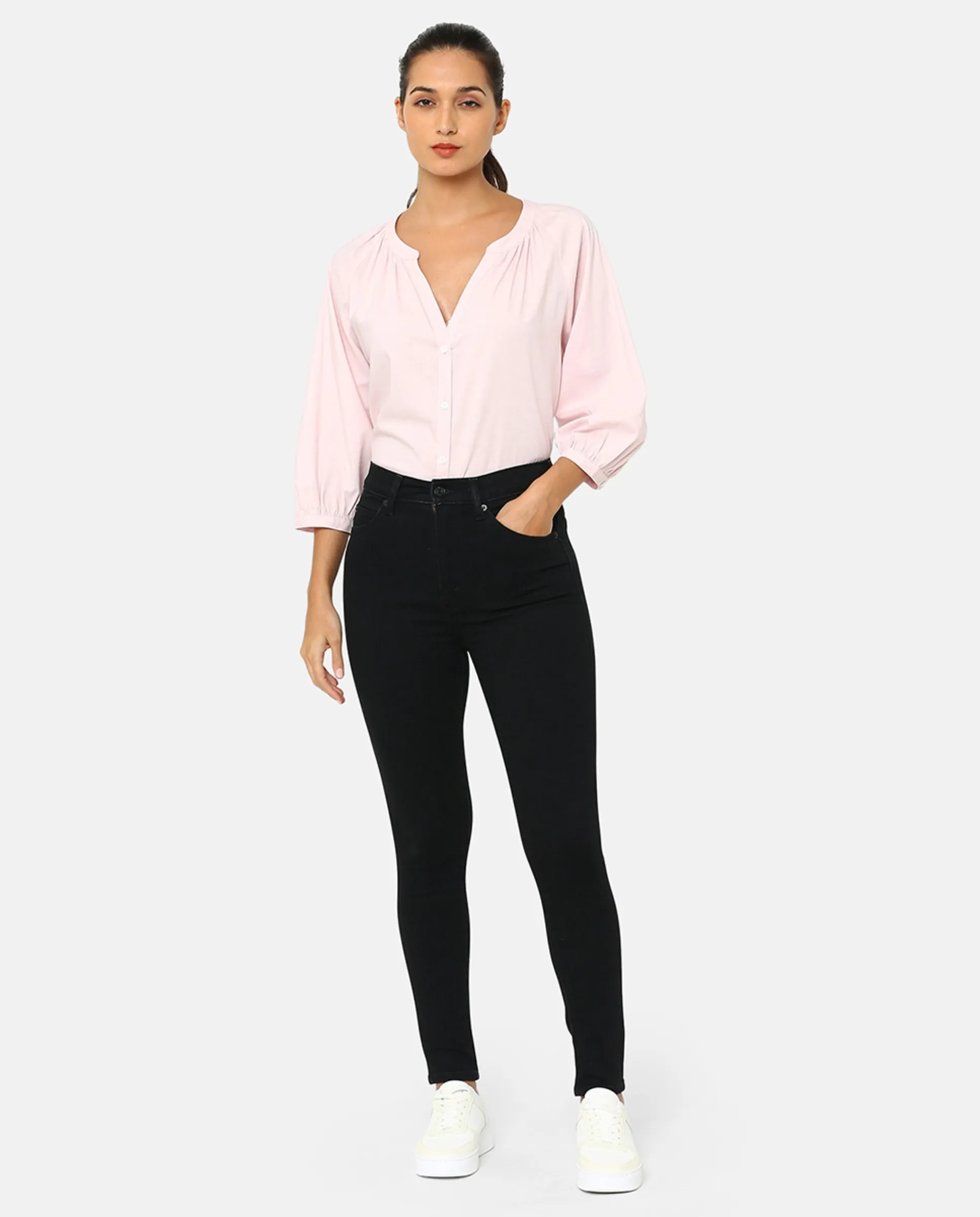 

Женские высокие узкие джинсы Vaquero pitillo Retro High Skinny Levi'S, черный
