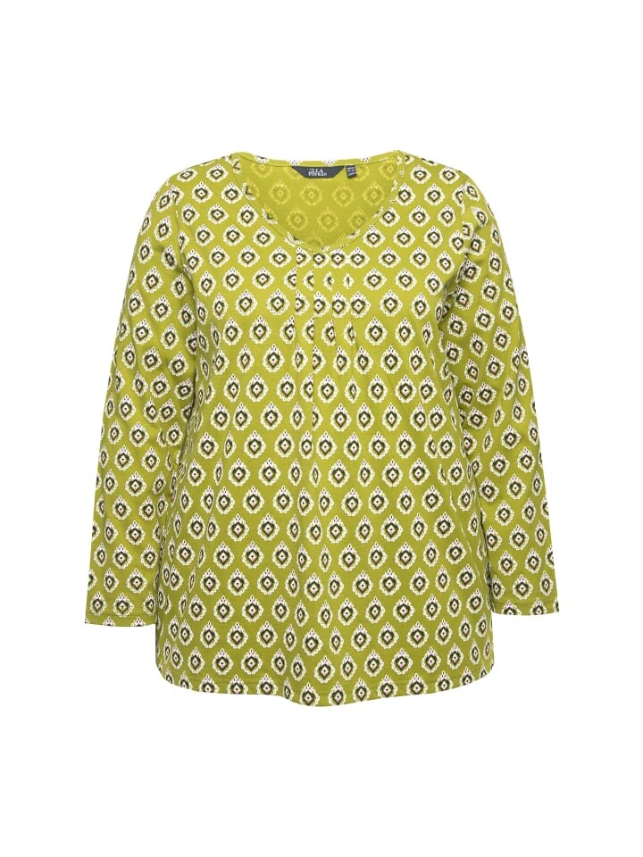 

Лонгслив Ulla Popken Longsleeve, цвет avocado grün