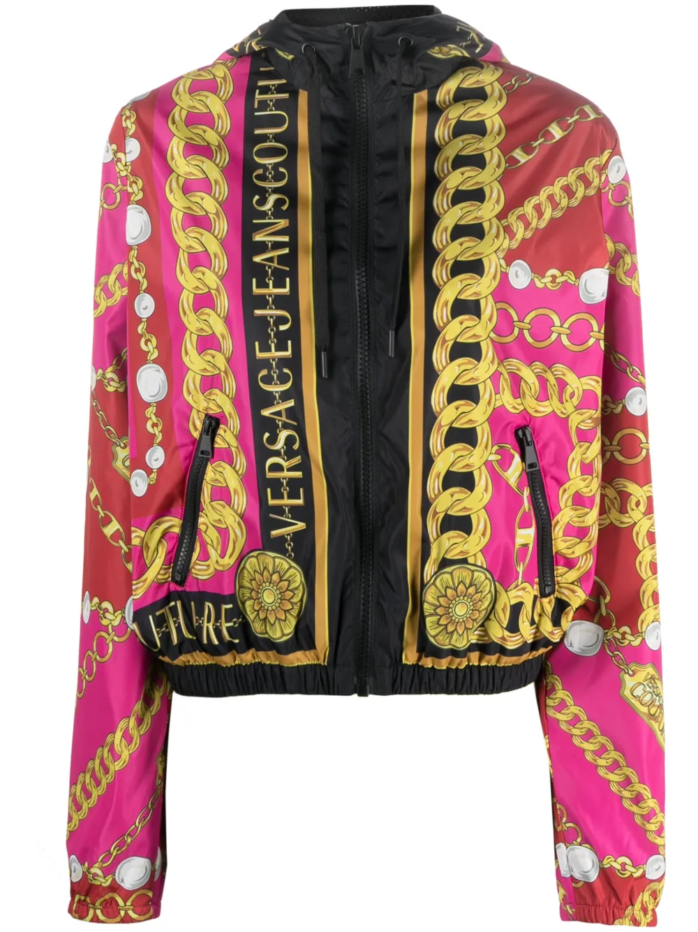 

Ветровка V-Emblem с цепочкой Versace Jeans Couture, розовый