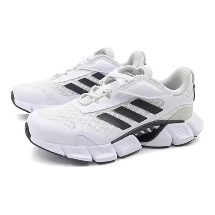 Детские кеды Детские низкие белые/черные Adidas, белый/черный — фото 3